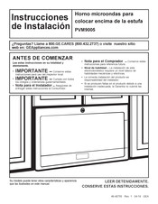 GE PVM9005 Instrucciones De Instalación