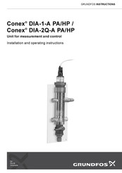 Grundfos Conex DIA-2Q-A PA Instrucciones De Instalación Y Funcionamient