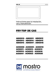 Mastro ABH3013 Instrucciones Para La Instalación, Uso Y Manutención