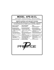 Audiovox PRESTIGE APS-35-CL Manual Del Sistema