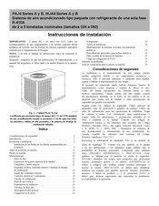 International comfort products WJA4 A Serie Instrucciones De Instalación