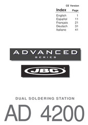 jbc Advanced AD 4200 Manual Del Usuario