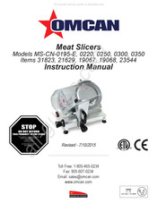 Omcan MS-CN-0250 Manual Del Usuario