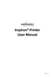 Nanosonics Trophon Manual De Usuario