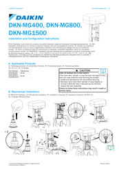 Daikin DKN-MG1500 Manual Del Usuario