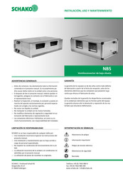 Schako NBS-150 Instalación Uso Y Mantenimiento