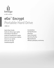 Iomega eGo Encrypt Guía De Instrucciones Rápida