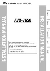 Pioneer AVX-7650 Manual Del Usuario