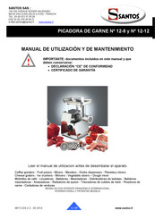 Santos 12-12 Manual De Utilización Y De Mantenimiento