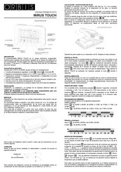 Orbis MIRUS TOUCH Guia De Inicio Rapido