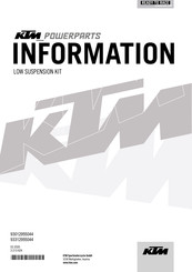 KTM Power Parts 93012955044 Manual De Instrucciones