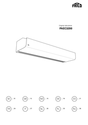 Frico PAEC3200 Instrucciones De Instalacion Y Uso