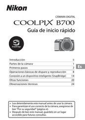 Nikon COOLPIX B700 Guia De Inicio Rapido