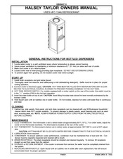 Halsey Taylor GBVAHC U Serie Manual De Proprietário