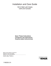 Kohler 1198326-2-A Guía De Instalación Y Cuidado