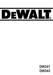 DeWalt DW341 Manual Del Usuario