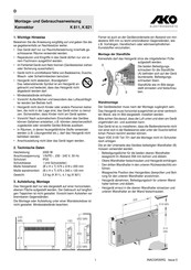 AKO K 811 Instrucciones De Montaje Y De Servicio