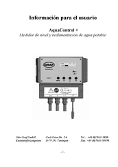 Graf AquaControl+ Información Para El Usuario