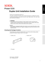 Xerox Phaser 5335 Guia De Instalacion