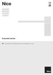 Nice M5BAR Instrucciones Y Advertencias Para La Instalación Y El Uso
