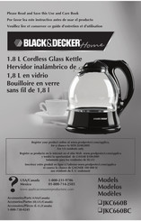 BLACK&DECKER Home JKC660BC Manual De Instrucciones