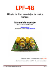 EA3GCY LPF-4B Manual De Montaje