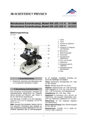 3B SCIENTIFIC PHYSICS 300 Instrucciones De Uso