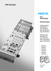 Festo CPX-FB33 Instrucciones Para El Usuario