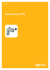 SOMFY Soliris Sensor RTS Guia De Inicio Rapido