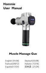 Hommie Muscle Massage Gun Manual Del Usuario