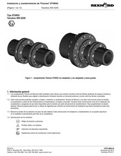 Rexnord Thomas XTSR52 Instalación Y Mantenimiento