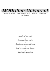 CGV MODULINE Universel Modo De Empleo