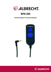 Albrecht BPA 200 Guia De Inicio Rapido