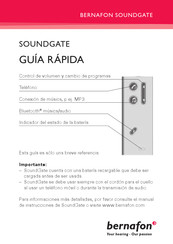 Bernafon SOUNDGATE Guía Rápida