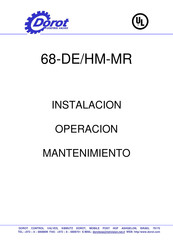 Dorot 68-DE/HM-MR Instalación Operación Mantenimiento