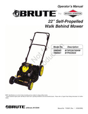 Briggs & Stratton BRUTE 7800661 Manual Para El Operador