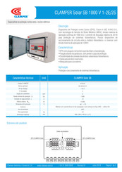 Clamper Solar SB 1000 V Manual De Instalación