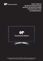 CONTINENTAL EDISON CELEDBMS40200C3 Manual De Instrucciones