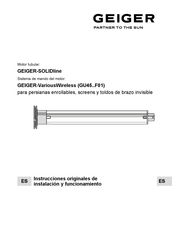 GEIGER GU45 F01 Serie Instrucciones Originales De Instalación Y Funcionamiento