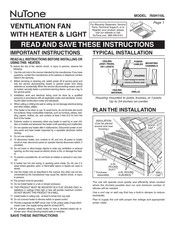 NuTone 765H110L Manual De Instrucciones