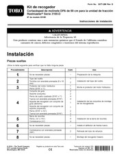 Toro 03185 Instrucciones De Instalación