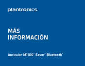 Plantronics M1100 Savor Manual De Instrucciones