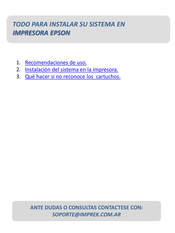 Epson Stylus T23 Instructivo De Instalación