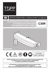 TOPP C30R Instrucciones Para La Instalación Y El Empleo