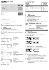 Festo NEBU-­M8G3/W3-­M12 Serie Instrucciones De Montaje