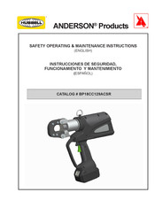 Anderson VERSA-CRIMP BP18CC129ACSR Instrucciones De Seguridad, Funcionamiento Y Mantenimiento