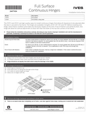 Allegion IVES 157XY Instrucciones De Instalación