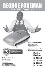 George Foreman GR26R Manual De Instrucciones