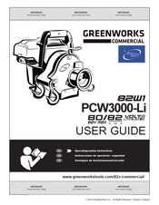 Portable Winch GREENWORKS COMMERCIAL 82W1 PCW3000-Li Guia Del Usuario