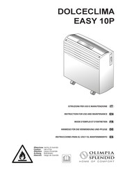 Olimpia splendid DOLCECLIMA EASY 10P Instrucciones Para El Uso Y El Mantenimiento